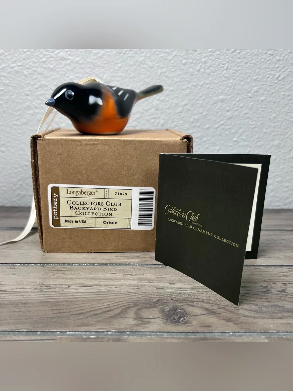 Longaberger‎ NIB Collectors Club Backyard Bird Collection ORIOLE Ornament USA